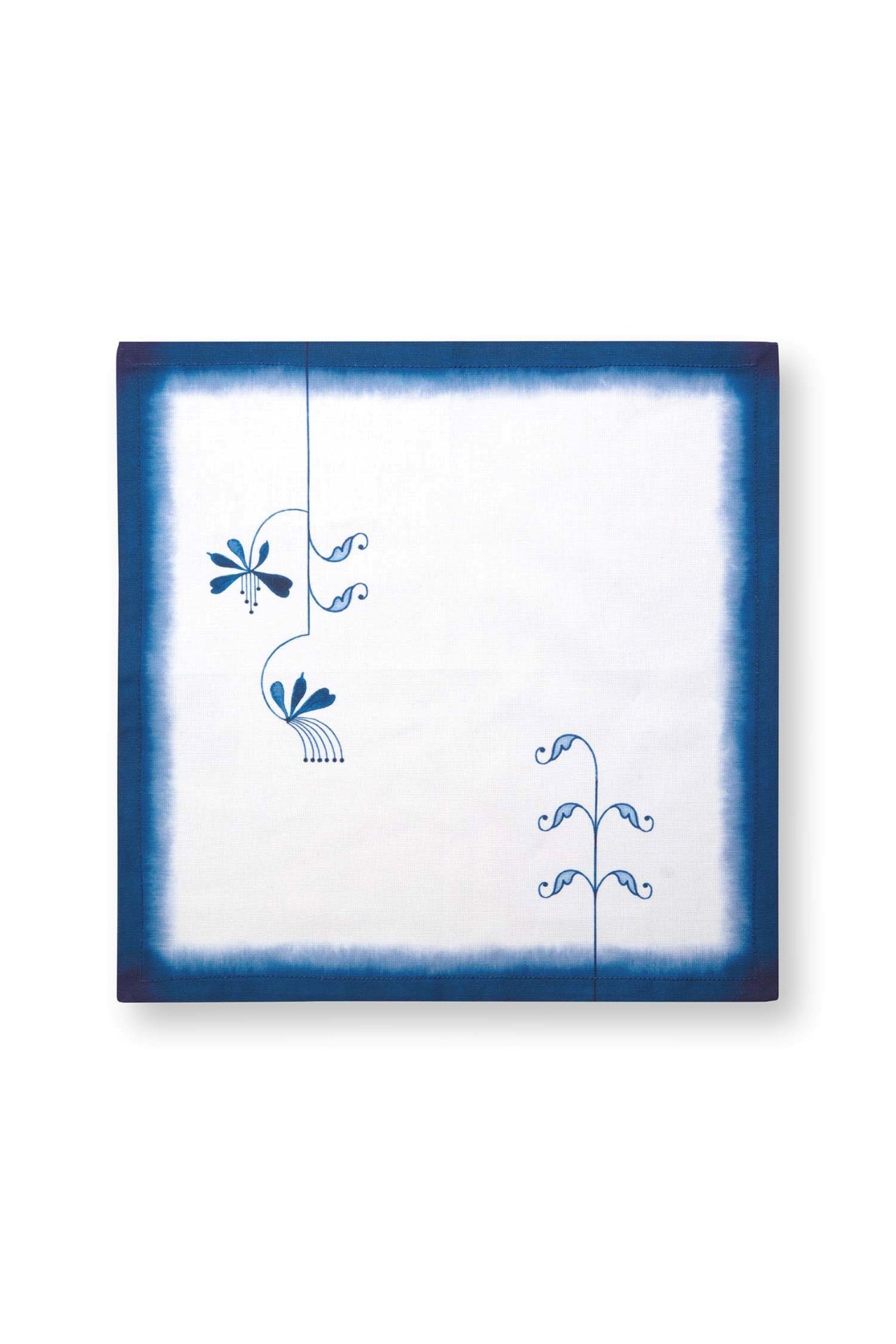 Servetten set/2 Pip & The Blue Bird Flower Blauw